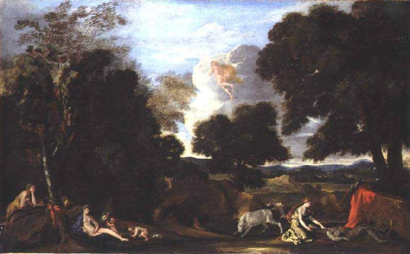 Nicolas Poussin Paysage avec Junon et Argus Sweden oil painting art